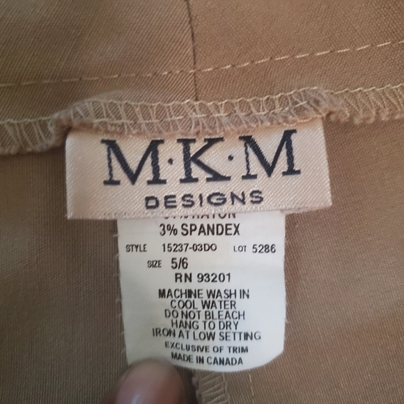 MKM Designs Capris Trouser sz 5/6 - Picture 3 of 4